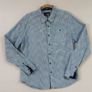 EIGHTH AVENUE Shirt  Size  L Cotton Long Sleeve